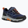 Kinder-Trekkingschuhe KADVA Rocky Trail Low WaterProof Softshell marineblau