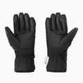 Damen-Skihandschuhe KADVA Mountain Flow Pro Leder 3M Thinsulate schwarz 3