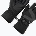 Damen-Skihandschuhe KADVA Mountain Flow Pro Leder 3M Thinsulate schwarz 6