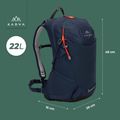 KADVA Aventura 22 l Wanderrucksack stahlblau 27