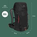 KADVA Sendero Trekking-Rucksack 35 l schwarz 21
