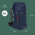 Trekking-Rucksack KADVA Sendero 35 l stahlblau 23