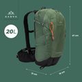 Tourenrucksack KADVA Escapada 20 l grün 15