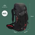Trekking-Rucksack KADVA Vagabundo 40 l schwarz 25