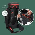 KADVA Vagabundo Rucksack 40 l schwarz 26
