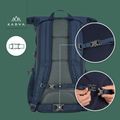 Städtischer Rucksack KADVA CityQuest 22 l marineblau 22