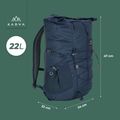 KADVA CityQuest 22 l Stadtrucksack navy blau 23