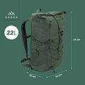 KADVA CityQuest 22 l grüner Stadtrucksack 24