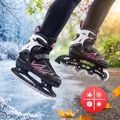 ATTABO 2-in-1 Schlittschuhe für Kinder Kylo rosa 2