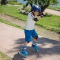 Kinder Inline-Skates ATTABO Flashled verstellbar blau 15