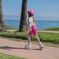 Kinder Inline-Skates ATTABO Flashled einstellbar rosa 17