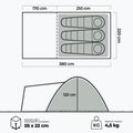 3-Personen Campingzelt KADVA Kavio 3 grün 23