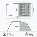 KADVA Kavio 4.1 4-Personen-Campingzelt grün 18