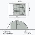 3-Personen Campingzelt KADVA Expedit 3 pro grün 22