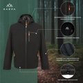 Herren Regenjacke KADVA Forest schwarz 22