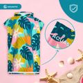 Kinderponcho AQUASTIC Sunny JR Blumen 16