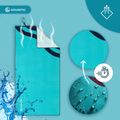 AQUASTIC Wavey blau/grünes Handtuch 11