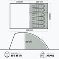 KADVA AIRcamp 6.24 6-Personen-Campingzelt grün 24