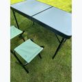 Klappbarer Campingtisch + Stühle KADVA CAMPtable Set für 4-6 Personen grau 8