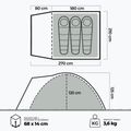 KADVA CAMPdome 3-Personen-Zelt blau 25