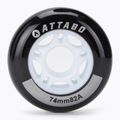 Inliner Rollen Räder ATTABO Wheels 74 mm 4 Stk. Schwarz