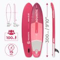 Set Paddleboard SUP aufblasbar AQUASTIC Perth 9'10" pink 24