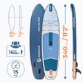 Board SUP AQUASTIC Perth Pro 11'2" Allround Weiß 21