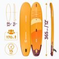 Set Paddleboard SUP aufblasbar AQUASTIC This 12'0" orange 26
