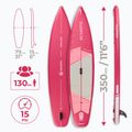 Set Board SUP aufblasbar AQUASTIC Touring 11'6" rosa 27