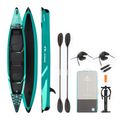 AQUASTIC Cortez 13'9" 420 cm grünes aufblasbares 2-Personen-Hochdruck-Kajak 17