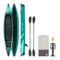 AQUASTIC Cortez 13'9" 420 cm grünes aufblasbares 2-Personen-Hochdruck-Kajak 23