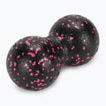Doppelter Massageball XTREXO TRX-MSP008 8 cm schwarz/rosa