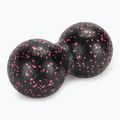 XTREXO TRX-MSP012 Doppelmassageball 12 cm schwarz/rosa