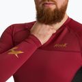 Herren-Langarm-Rashguard HOOK FIGHTING Base rot 6