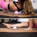 Doppel-Massageball TREXO TXO-B4Z075-VT Lila 4
