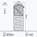 Schlafsack KADVA Dorma L links grau 3