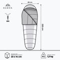 KADVA Faran L Schlafsack links grün 3