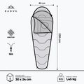 Schlafsack KADVA Mumio L links grün 3