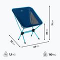 Faltbarer Campingstuhl KADVA Sego Low ultraleicht blau 2