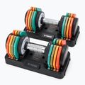 Verstellbare Hantelset TREXO 2 x 10 kg multicolor