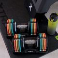 Verstellbare Hantelset TREXO 2 x 10 kg multicolor 10