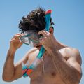 AQUASTIC Jetty Schnorchelset Maske + Schnorchel + Flossen blau 16