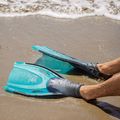 AQUASTIC Jetty Schnorchelset Maske + Schnorchel + Flossen blau 18