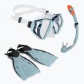 AQUASTIC Shoal Schnorchelset Maske + Schnorchel + Flossen blau