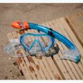 AQUASTIC Shelly Kinderschnorchelset Maske + Schnorchel + Flossen blau 15