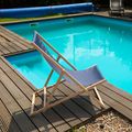 Gartenliege mit Verstellung KADVA LSR01310 grau 5