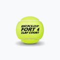 Dunlop Fort Clay Court Tennisbälle 4B 18 x 4 Stück gelb 601318 3