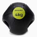 Spokey Gripi 4 kg Medizinball schwarz und gelb 929864 2