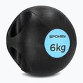 Medizinball 6 kg Spokey Gripi schwarz und blau 929865