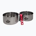 Alpinus Yucatan 2l, 1,5l und 0,6l Stahl-Wanderkochgeschirr-Set 2